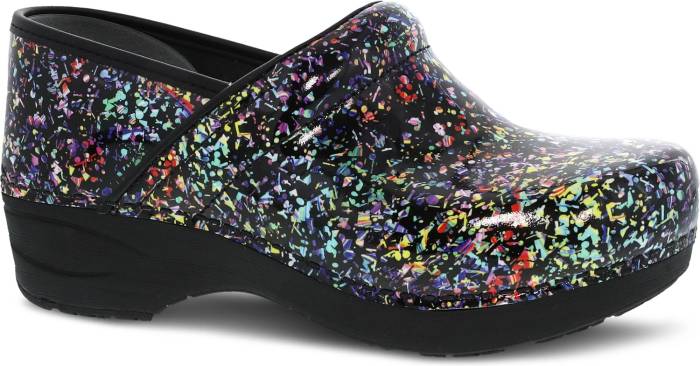 view #1 of: Zapato de trabajo estilo zueco, sin cordones, antideslizante, con puntera blanda, de charol multicolor, Dansko DK3950510202 XP 2.0, para mujer