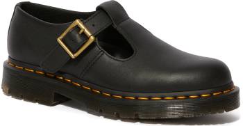 Dr. Martens DMR25623001 Polley, Women's, Black, Soft Toe, Slip Resistant Mary Jane