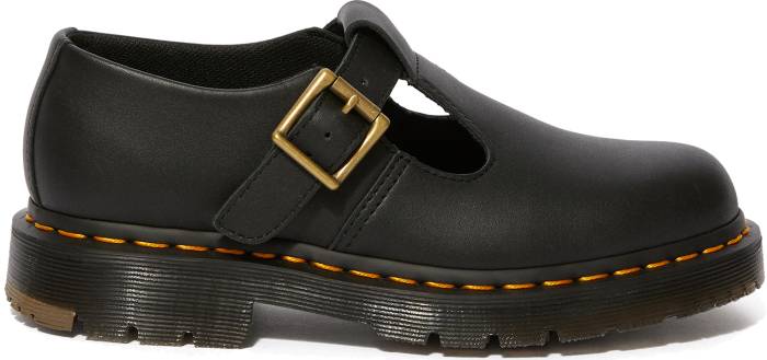 alternate view #2 of: Zueco Mary Jane antideslizante con puntera blanda negro de mujer Dr. Martens DMR25623001 Polley