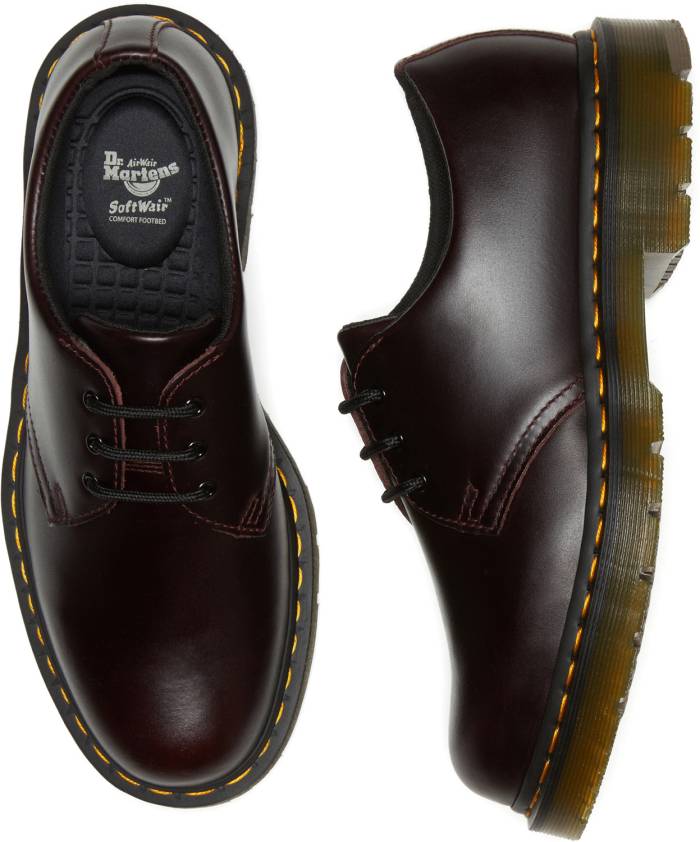 alternate view #3 of: Dr. Martens DMR27525601 1461 Originals, Unisex, Oxblood, Soft Toe, Slip Resistant, Work Oxford