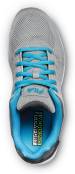 alternate view #3 of: Fila FL5RM00665253 Memory Techknit, Women's, Highrise/ Castlerock/ Scuba Blue, Soft Toe, Slip Resistant, Low Athletic, Work Shoe