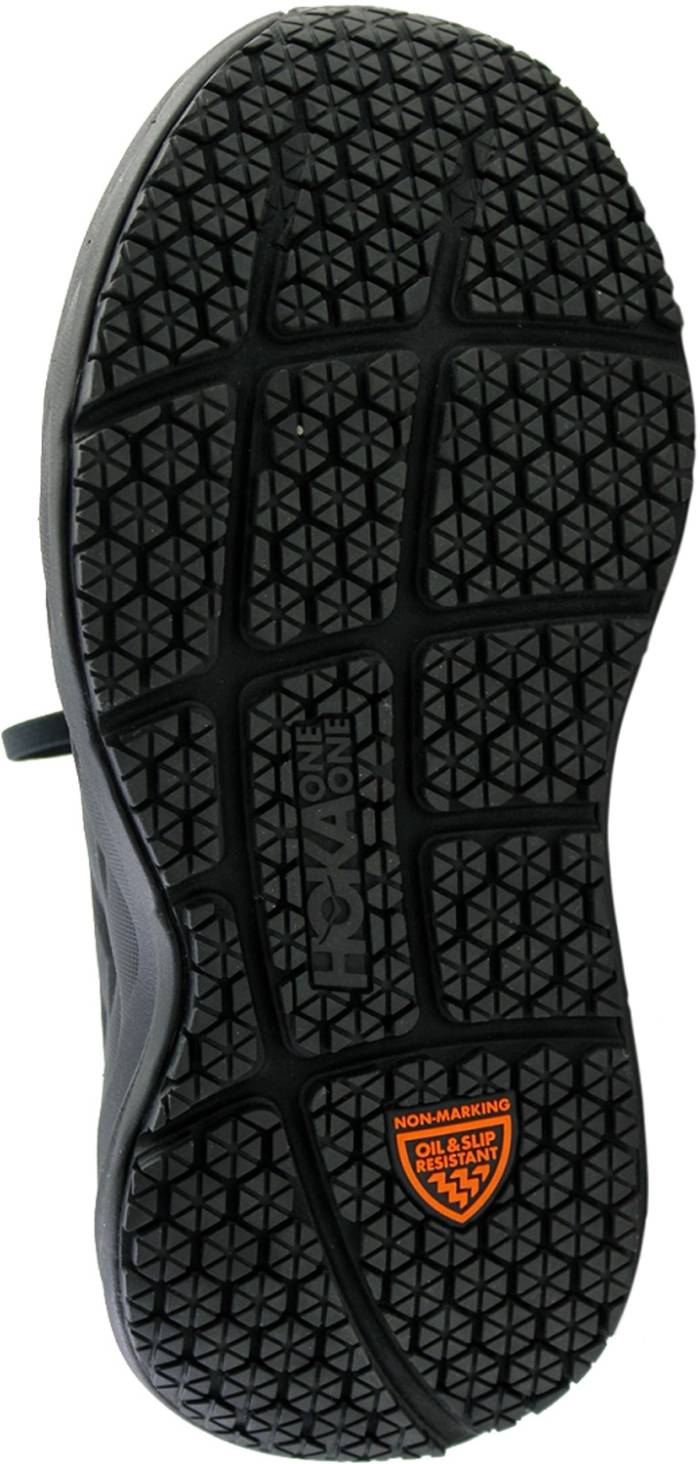 alternate view #5 of: HOKA HO1110521BBLC Bondi SR Women's, Black, Soft Toe, Slip Resistant Athletic Work Shoe