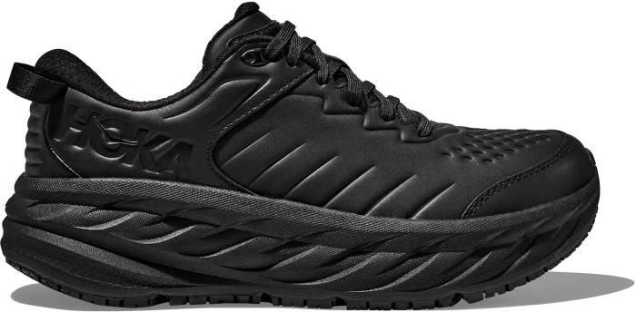 alternate view #2 of: HOKA HO1110521BBLC Bondi SR Women's, Black, Soft Toe, Slip Resistant Athletic Work Shoe