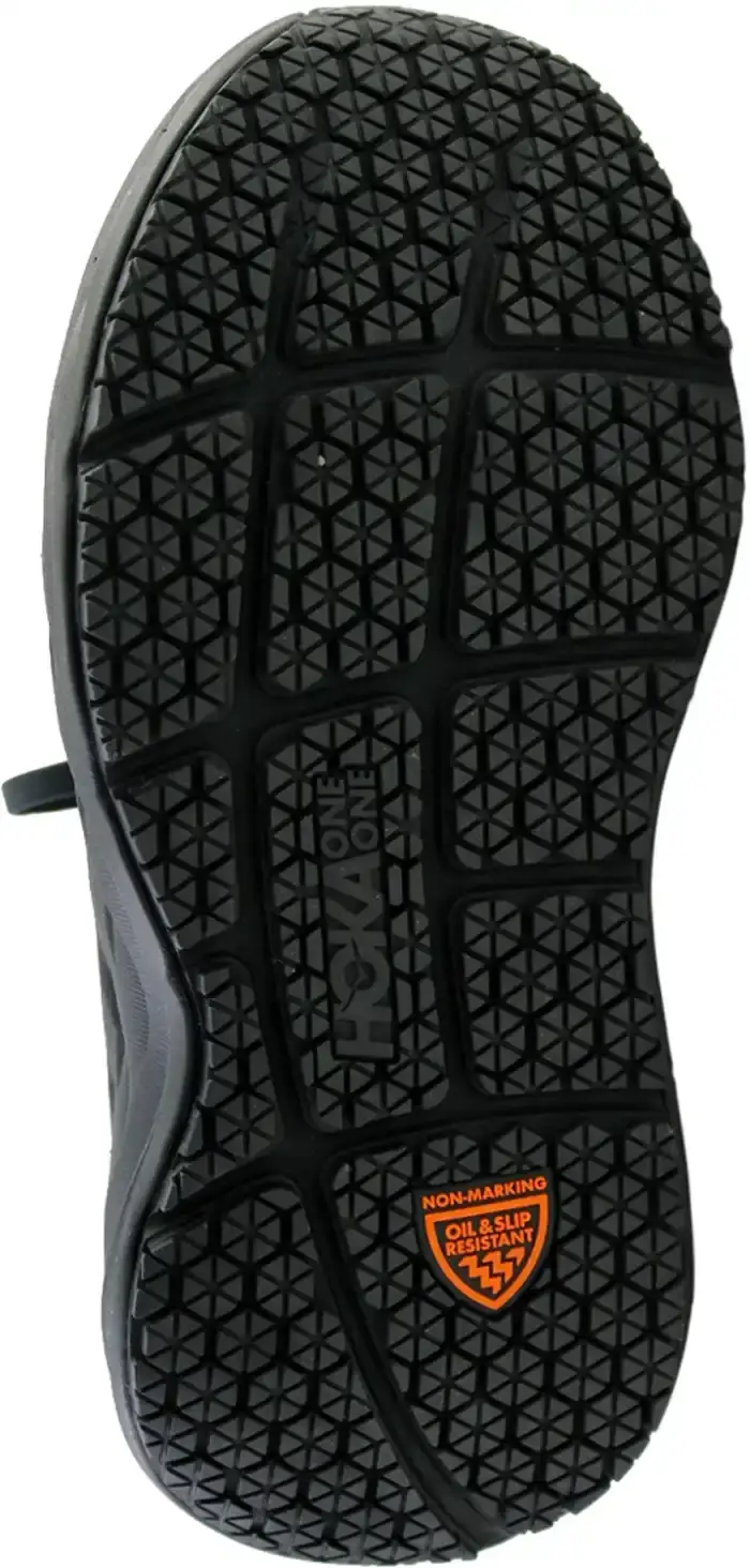 alternate view #5 of: HOKA HO1129351BBLC Bondi SR Women's, Black, Soft Toe, Slip Resistant Athletic Wide Work Shoe