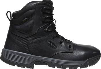 Bota de trabajo de 6ápulgadas, EH, WP, con puntera blanda, negro/gris oscuro, de hombre, KN1028317 Chicago KEEN Utility