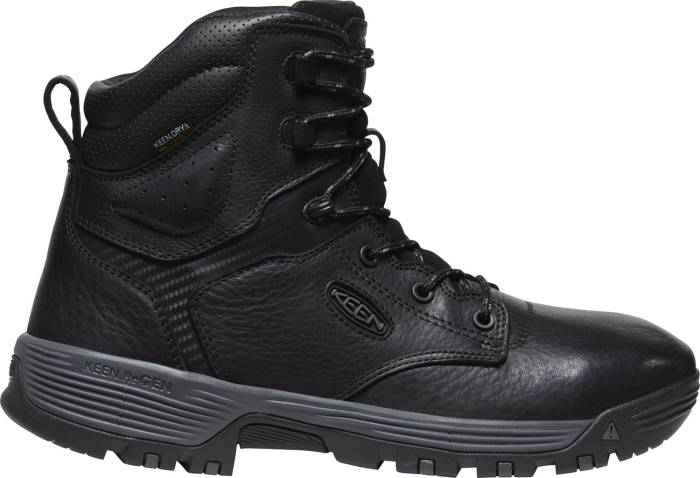 view #1 of: Bota de trabajo de 6ápulgadas, EH, WP, con puntera blanda, negro/gris oscuro, de hombre, KN1028317 Chicago KEEN Utility