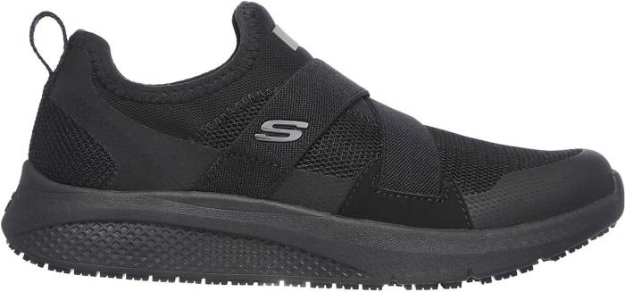 alternate view #2 of: SKECHERS Work SK108008BLK Elloree, Women's, Black, Soft Toe, Slip Resistant, Casual Slip On