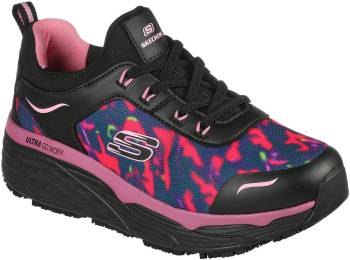 Deportivo antideslizante, con puntera blanda negro/multi, de mujer SKECHERS Work SK108036BKMT Rastip