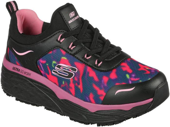 view #1 of: Deportivo antideslizante, con puntera blanda negro/multi, de mujer SKECHERS Work SK108036BKMT Rastip