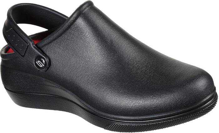 view #1 of: SKECHERS Work SK108051BBK Amreli, Women's, Black, Soft Toe, Slip Resistant Clog