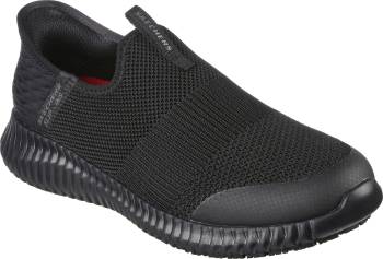 SKECHERS Work SK108127BLK Cessnock-Gwynedd Hands Free Slip-ins™, Women's, Black, Soft Toe, EH, Slip Resistant, Athletic Work Shoe