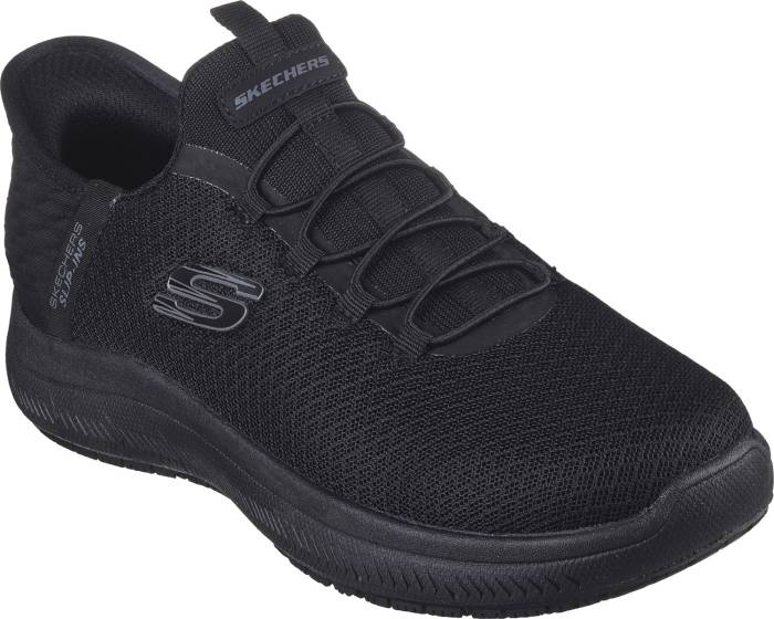 view #1 of: SKECHERS Work SK108144BBK Summits SR-Enslee Hands Free Slip-ins™, Women's, Black, Soft Toe, EH, Slip Resistant, Athletic Work Shoe