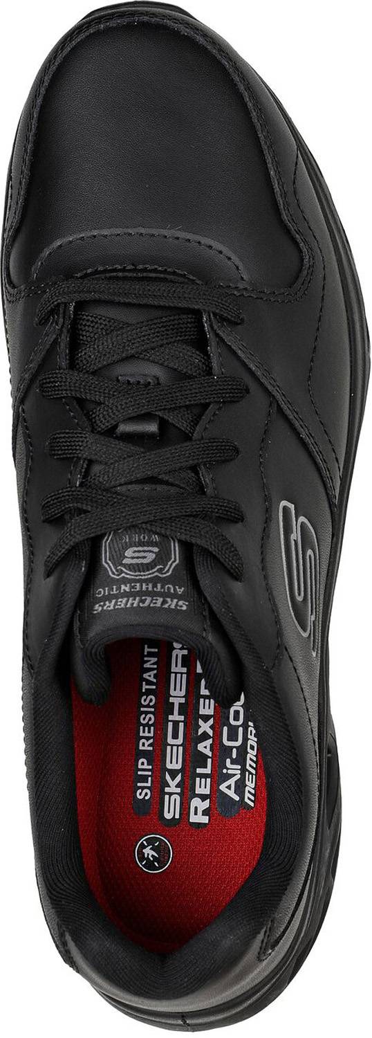 alternate view #4 of: SKECHERS Work SK200105BLK Benafix, Men's, Black, Soft Toe, Slip Resistant, Low Athletic, Work Shoe