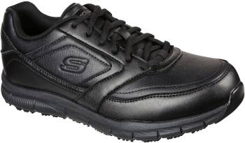 Deportivo antideslizante, con puntera blanda, negro, de hombre, EH, SKECHERS Work SK77156BLK Nampa