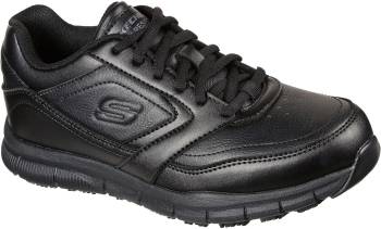 Deportivo antideslizante, EH con puntera blanda, negro, de mujer, SKECHERS Work SK77235BLK Nampa-Wyola