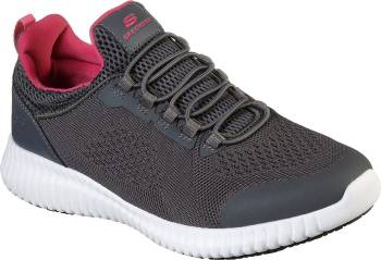 Deportivo bajo, con puntera blanda, gris, de mujer, Skechers SK77260GRY Cessnock-Carrboro