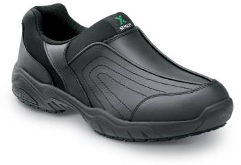 SR Max SRM1400 Charlotte, Men's, Black, Athletic Slip On Style, MaxTRAX Slip Resistant, Soft Toe Work Shoe