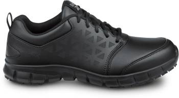 Reebok Work SRB3203 Sublite Cushion Work, Men's, Black, Athletic Style, MaxTRAX Slip Resistant, Soft Toe Work Shoe