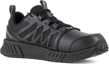 Reebok Work SRB3210 Floatride Energy Tactical, Men's, Black, Athletic Style, EH, MaxTRAX Slip Resistant, Soft Toe Work Shoe