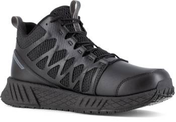 Zapato de trabajo con puntera blanda, antideslizante MaxTRAX, EH, estilo atlÒtico medio alto, negro, de hombre Reebok Work SRB3212 Floatride Energy Tactical