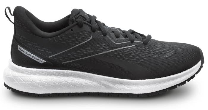 alternate view #2 of: Reebok Work SRB334 Floatride Energy, Women's, Black/White, Athletic Style, MaxTRAX Slip Resistant, Soft Toe Work Shoe