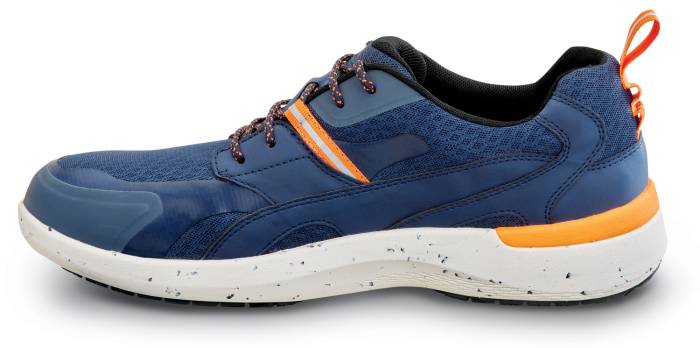 alternate view #3 of: Rockport Works SRK4573 truFLEX Fly Blucher Work, Men's, Navy/Orange, Comp Toe, EH, MaxTRAX Slip Resistant, Athletic, Work Shoe