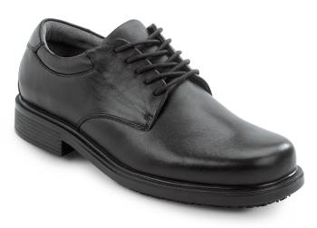 Rockport Works SRK6585 Men's, Huron, Black, Dress Style, MaxTRAX Slip Resistant, Soft Toe Work Shoe