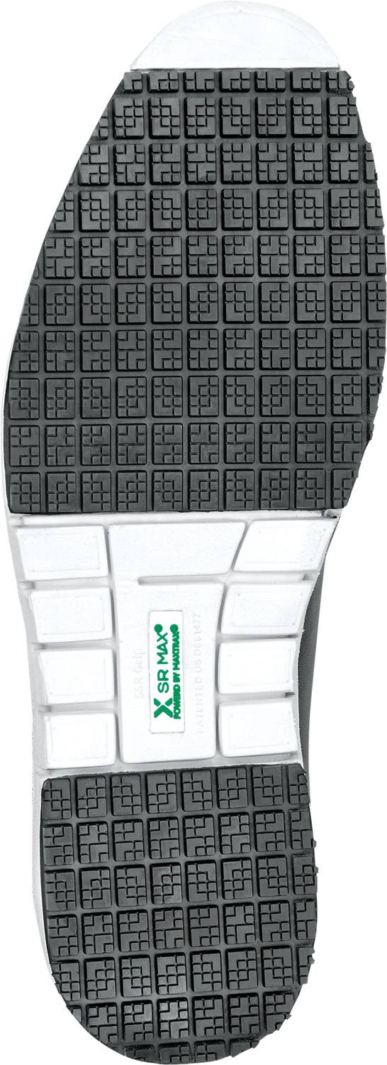 alternate view #5 of: SR Max SRM3310 Beaufort, Men's, Black/White, Dress Style, MaxTRAX Slip Resistant, Soft Toe Work Shoe