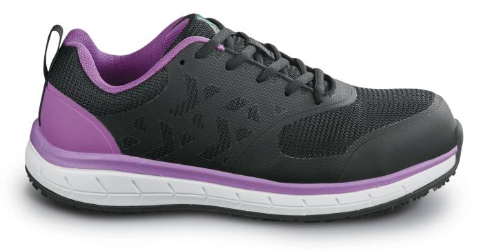 alternate view #2 of: SR Max SRM427 Dillon, Women's, Black/Purple, Athletic Style, MaxTRAX Slip Resistant, Steel Toe Work Shoe