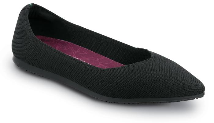 view #1 of: Zapato de trabajo con puntera blanda, antideslizante MaxTRAX, estilo de vestir plano, negro, de mujer, SR Max SRM591 Albright