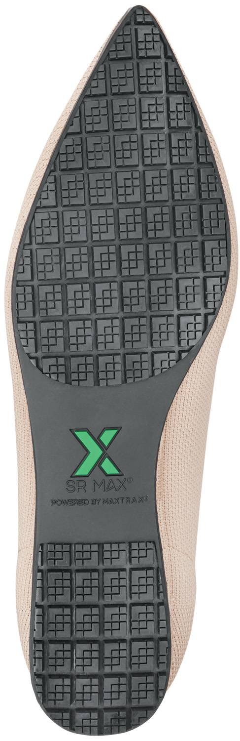 alternate view #5 of: SR Max SRM593 Albright, Women's, Pop The Champagne, MaxTRAX Slip Resistant, Soft Toe, Dress Flat, Work Shoe