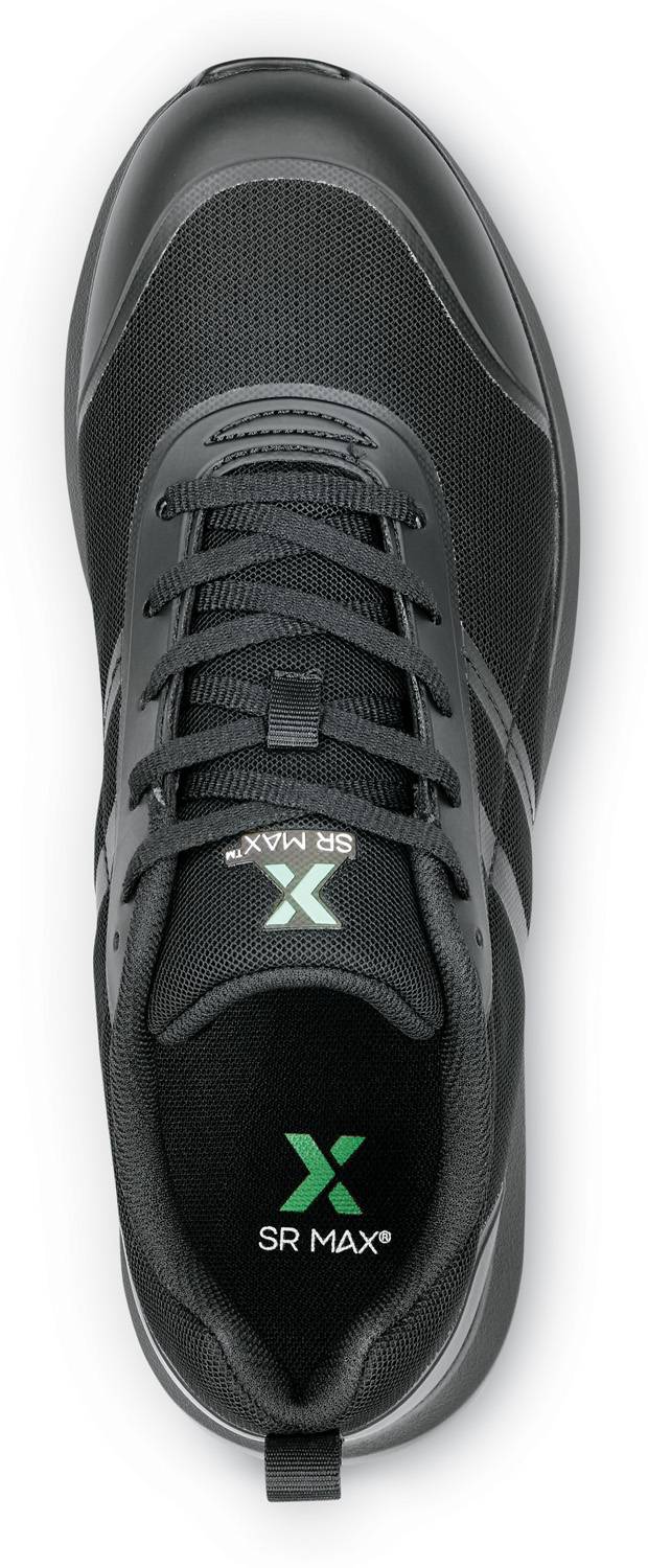 alternate view #4 of: SR Max SRM655 Aiken, Women's, Black, Athletic Style, MaxTRAX Slip Resistant, Soft Toe Work Shoe