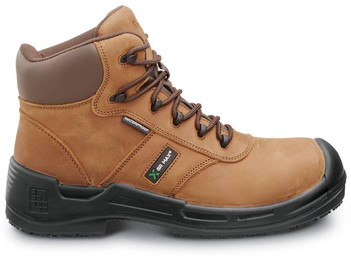 alternate view #2 of: SR Max SRM9160 Lewiston, Men's, Brown, 6 Inch, Comp Toe, EH, Waterproof, MaxTRAX Slip Resistant, Work Boot