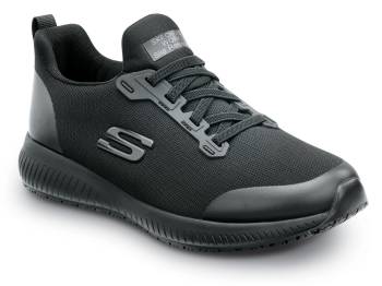 SKECHERS Work SSK108160BLK Emma, Women's, Black, Soft Toe, MaxTRAX Slip Resistant, EH, Slip-On Athletic, Work Shoe