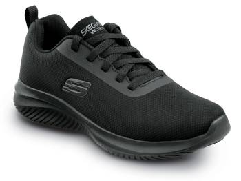 Zapato de trabajo deportivo bajo antideslizante EH MaxTRAX, con puntera blanda, negro, para hombre SKECHERS Work SSK200253BLK Benji Ultra Flex 3.0