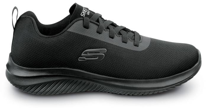 alternate view #2 of: SKECHERS Work SSK200253BLK Benji Ultra Flex 3.0, Men's, Black, Soft Toe, EH, MaxTRAX, Slip Resistant, Low Athletic, Work Shoe