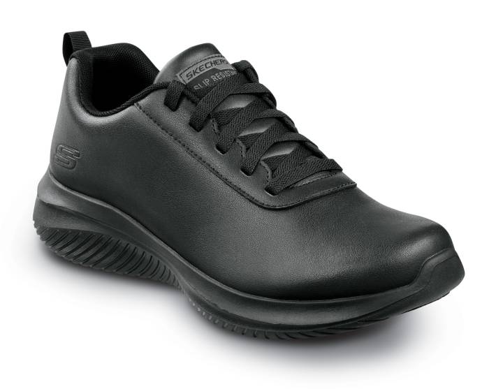 view #1 of: SKECHERS Work SSK200289BLK Eric, Men's, Black, Soft Toe, EH, MaxTRAX Slip Resistant, Oxford, Work Shoe