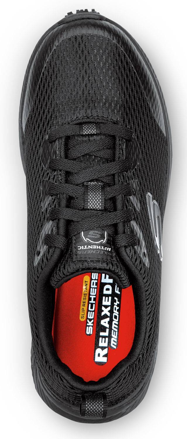 alternate view #4 of: SKECHERS Work SSK8347BLK Jenny, Women's, Black, Athletic Style, MaxTRAX Slip Resistant, Soft Toe Work Shoe