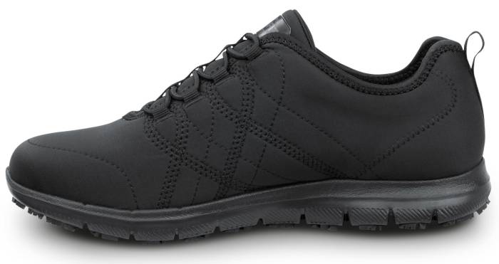 alternate view #3 of: SKECHERS Work SSK8348BLK Alex, Women's, Black, Athletic Style, MaxTRAX Slip Resistant, Soft Toe Work Shoe