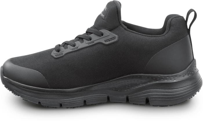 alternate view #3 of: SKECHERS Work Arch Fit SSK8435BLK Serena, Women's, Black, Slip On Athletic Style, MaxTRAX Slip Resistant, Soft Toe Work Shoe