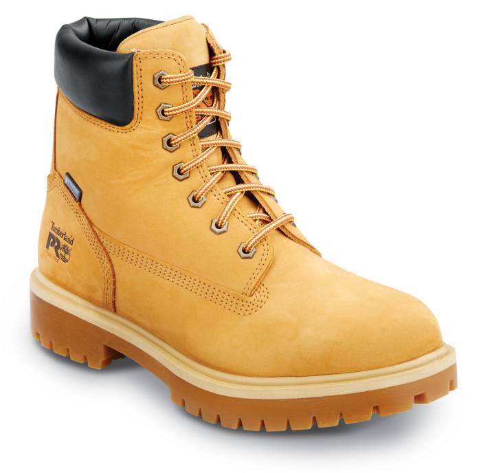 view #1 of: Bota WP, antideslizante MaxTRAX, con puntera de acero, EH, color trigo, de hombre, de encastre directo, Timberland PRO STMA1W6B 6IN