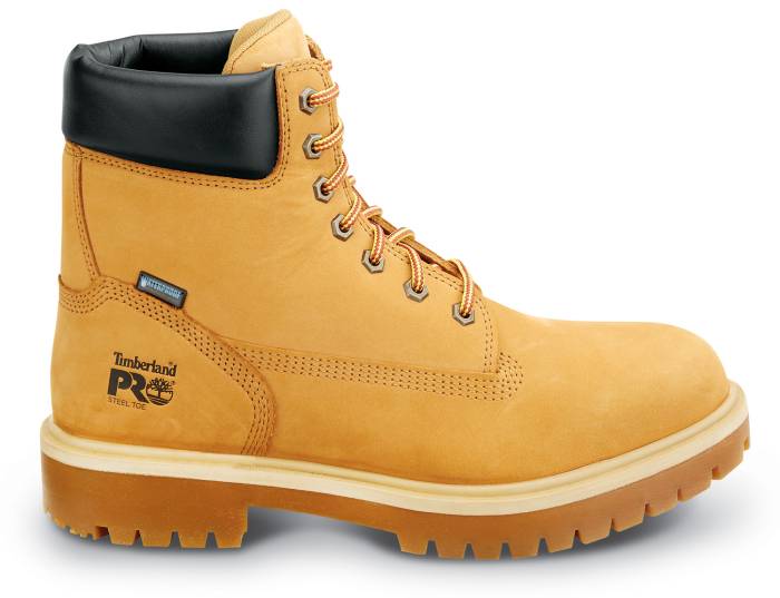 alternate view #3 of: Bota WP, antideslizante MaxTRAX, con puntera de acero, EH, color trigo, de hombre, de encastre directo, Timberland PRO STMA1W6B 6IN