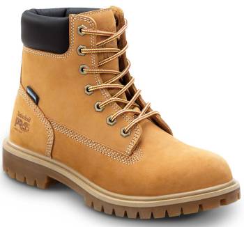 Timberland PRO STMA1X7R 6IN Direct Attach Women's, Wheat, Steel Toe, EH, MaxTRAX Slip Resistant, WP/Insulated Boot