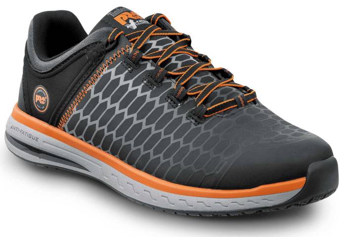 view #1 of: Calzado deportivo bajo, antideslizante MaxTRAX, EH, con puntera blanda, negro/naranja, de hombre, Timberland PRO STMA1XRK Powerdrive