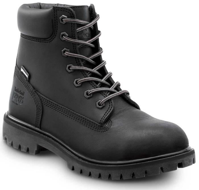 view #1 of: Bota WP/aislada, antideslizante, EH, MaxTRAX con puntera de acero, negra, de mujer, de encastre directo, Timberland PRO STMA2R52 6 pulgadas