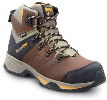 Zapato de trabajo para senderismo EH WP marrÝn/amarillo dorado, con puntera compuesta, MaxTRAX antideslizante, de hombre Timberland PRO STMA44FE Switchback