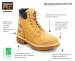 alternate view #2 of: Timberland PRO STMA1W6B 6IN Direct Attach Men's, Wheat, Steel Toe, EH, MaxTRAX Slip Resistant, WP Boot