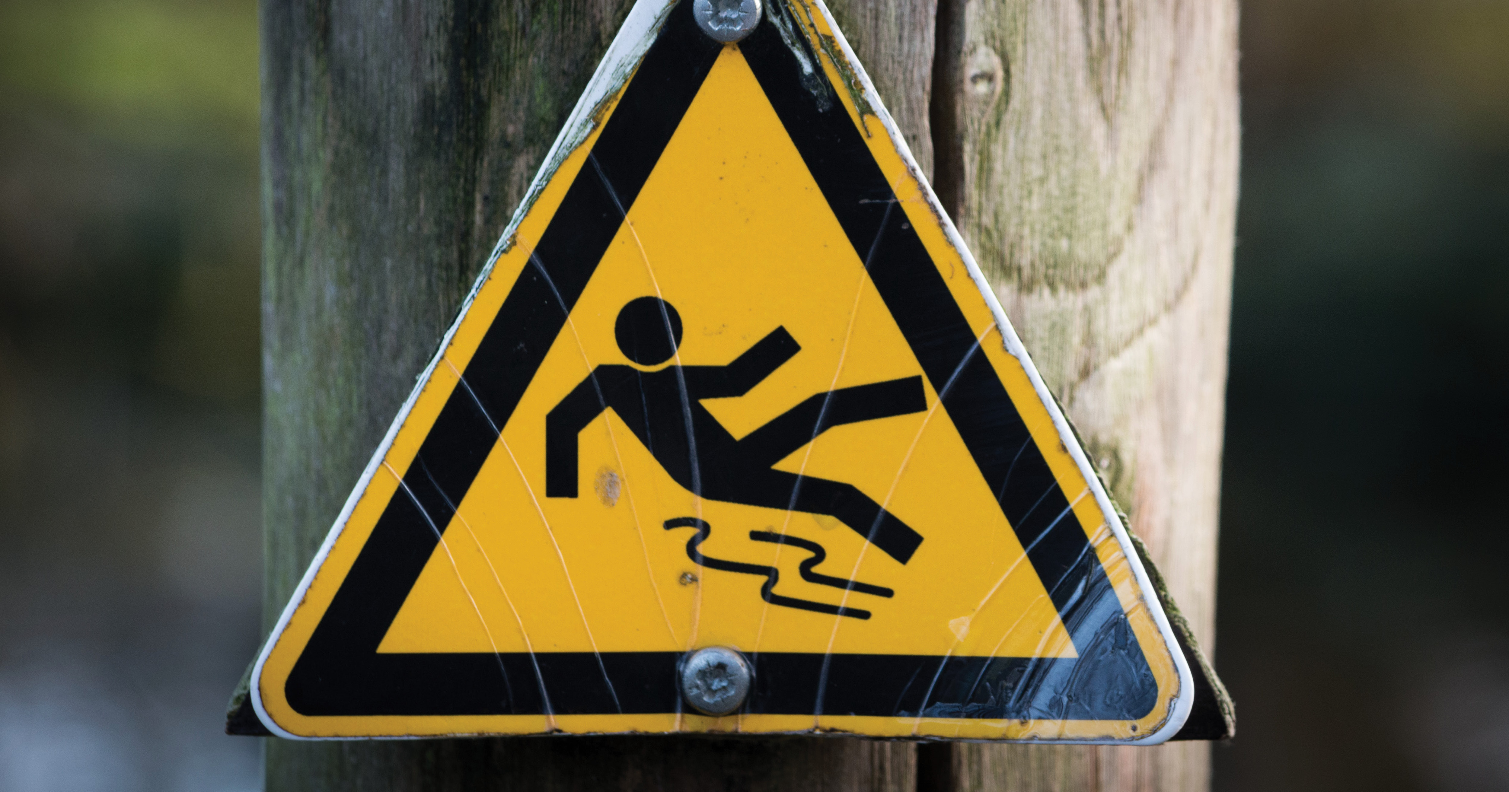 What are the main causes for slipping in the workplace?